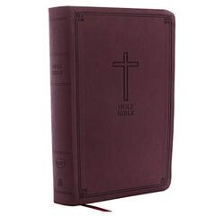 KJV Holy Bible: Personal Size Giant Print with 43,000 Cross References, Burgundy Leathersoft, Red Letter, Comfort Print (Thumb Indexed): King James Version