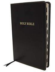 KJV, Thinline Bible, Large Print, Imitation Leather, Black, Indexed, Red Letter Edition