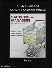 Statistics for Managers Using Microsoft Excel by Levine, David M./ Stephan, David F./ Szabat, Kathryn A.