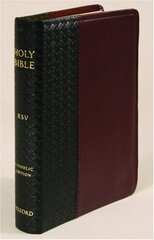 The Holy Bible: Revised Standard Version Catholic Edition Black/Burgundy, Bonded Leather Basketweave